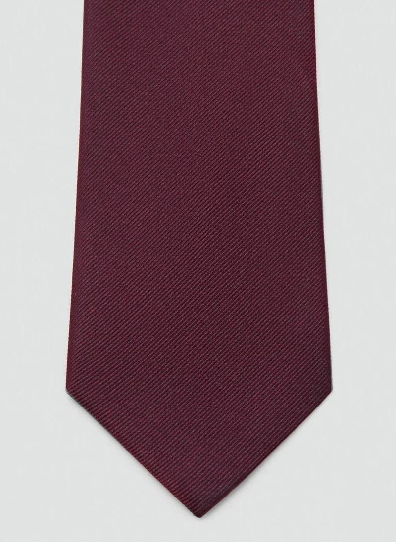 مانجو مان Plain silk tie